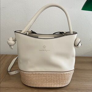 Nanette Lepore Ivory and Beige Shoulder Bag